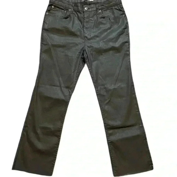 Zara The Dreed Flare size 12 never worn no tags coated black - Picture 1 of 10